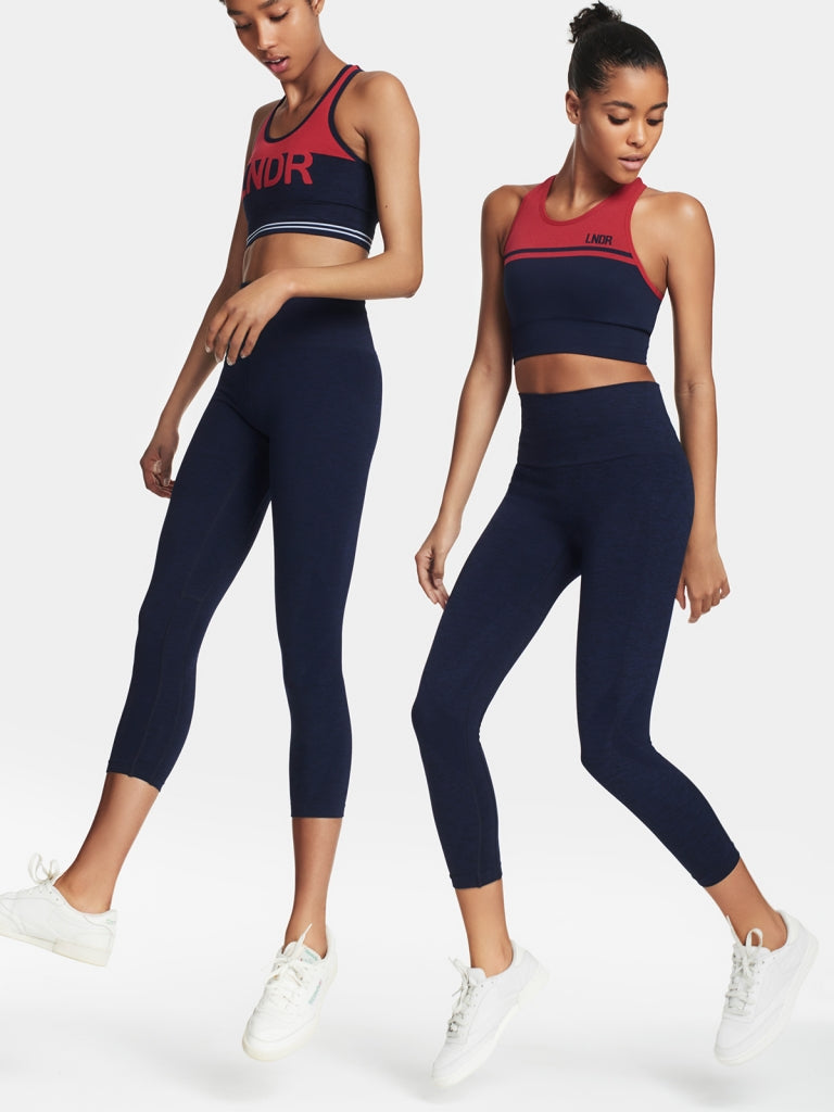 SIX EIGHT Leggings / Navy Marl