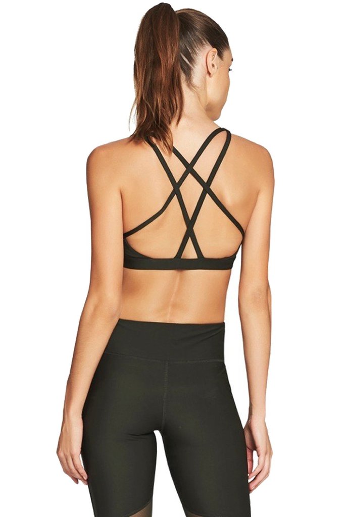 CRISS CROSS Sports Bra / Khaki