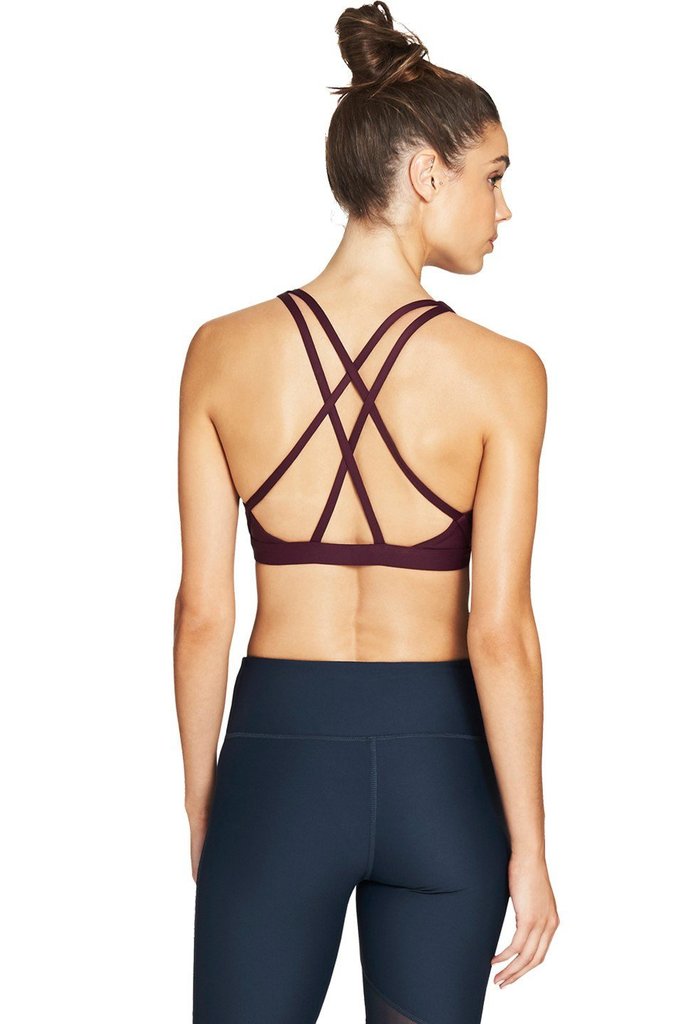 CRISS CROSS Sports Bra / Plum