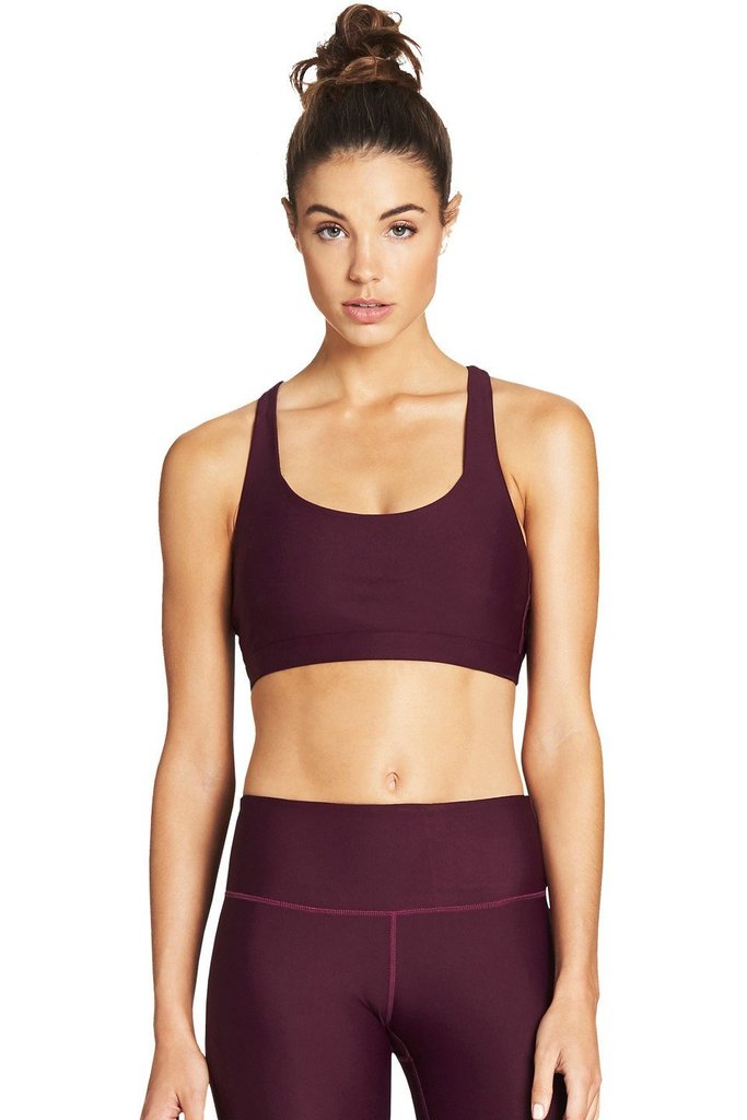 CRISS CROSS Sports Bra / Plum