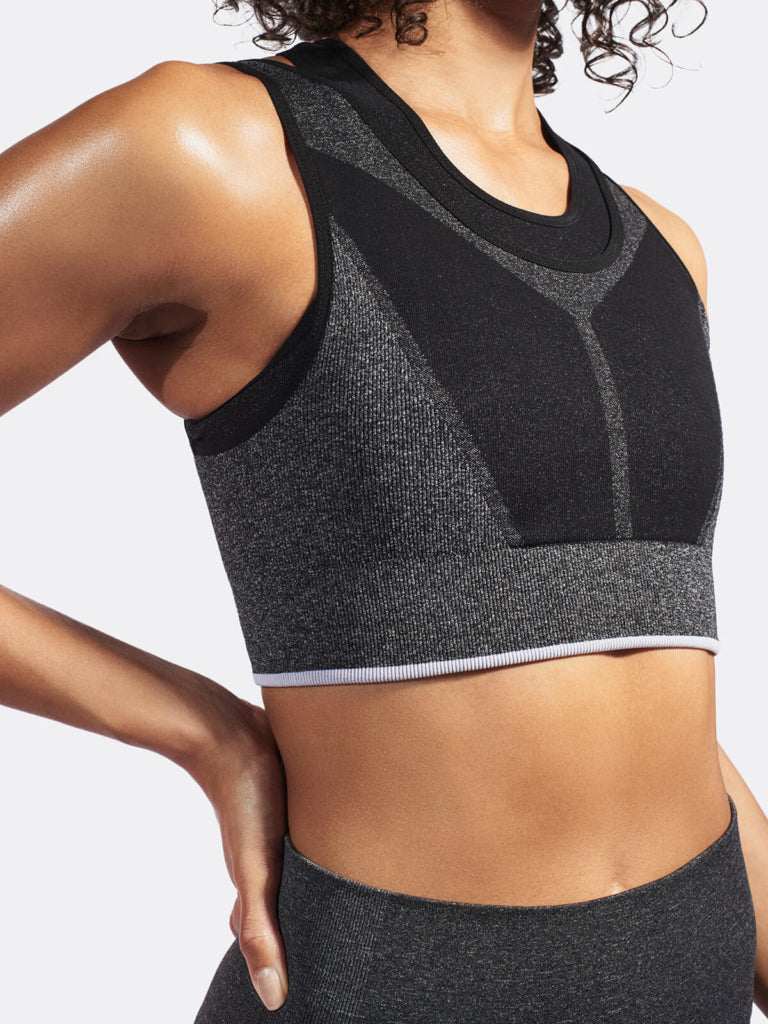 JUNO Sports Bra / Dark Grey Marl