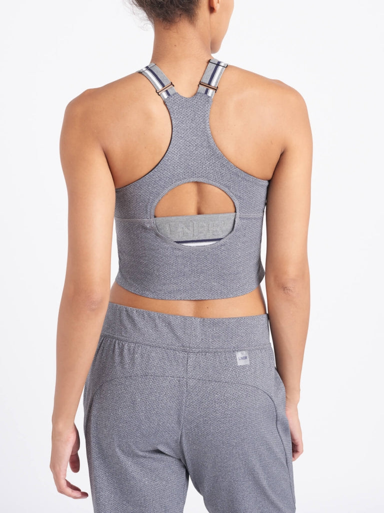 JOG Crop Top / Grey Marl