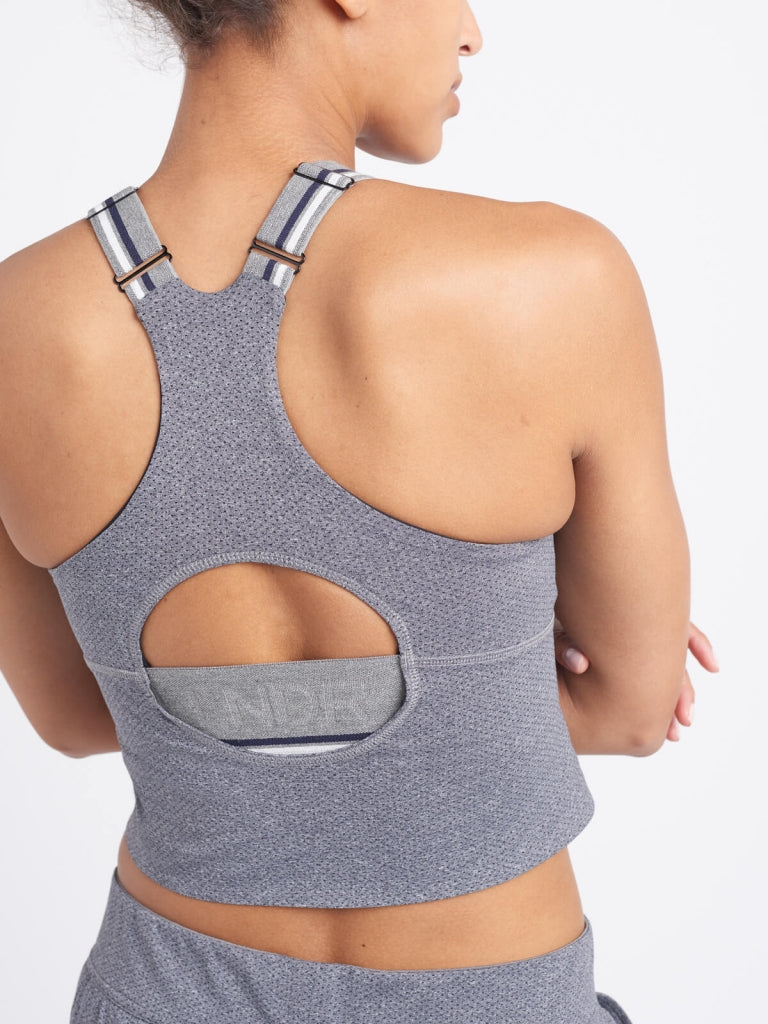 JOG Crop Top / Grey Marl