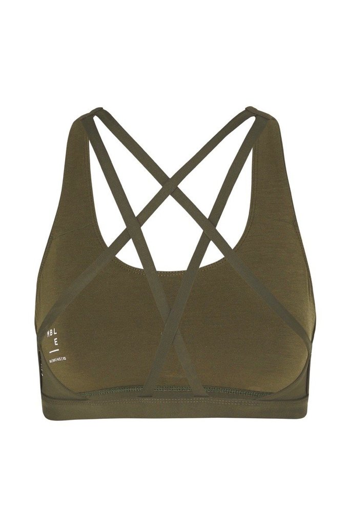 CRISS CROSS Sports Bra / Khaki