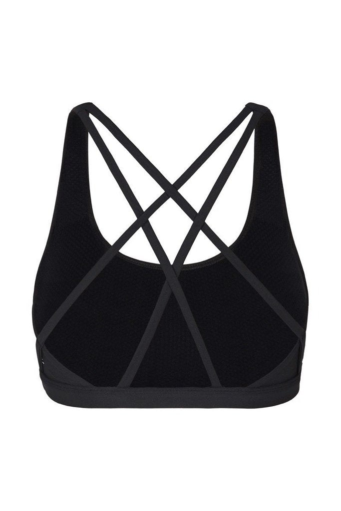 CRISS CROSS Sports Bra / Black