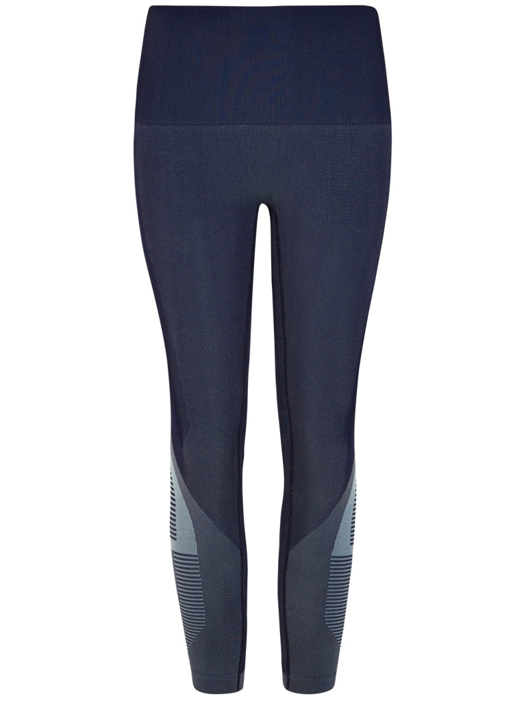 Spectrum Cropped Leggings / Navy Light blue