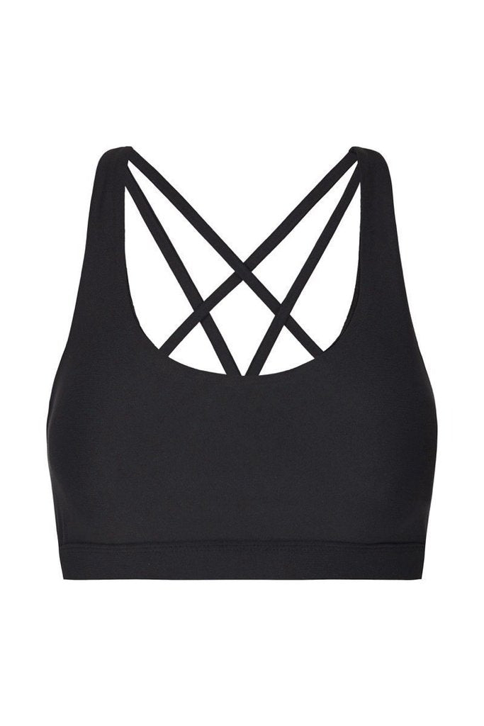 CRISS CROSS Sports Bra / Black